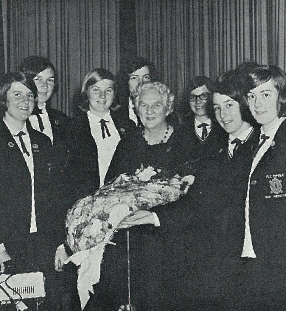 Miss Knox celebrating 30 years of service 1966
